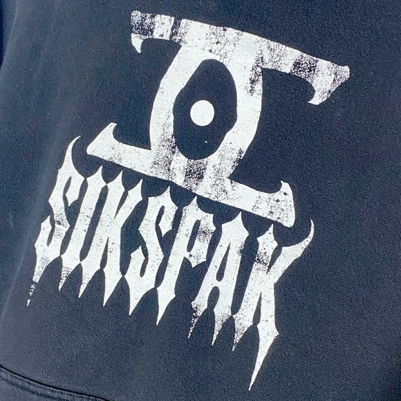 Sikspak Outlaw Scum F@CK Here To Bum You Out Graphic Hoodie M - Picture 6 of 16